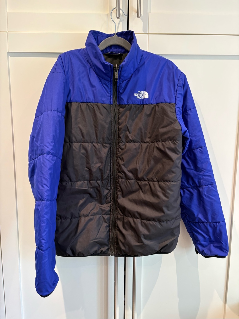 The North Face Youth XL  14/16 Insulated Puffer Jacket Blue Black